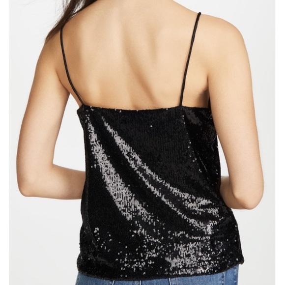 DAVID LERNER CHRISSY Sequin Cami camisole V-NECK - Picture 5 of 11